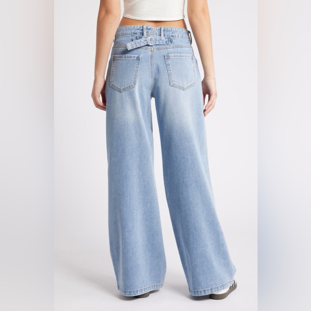 PTCL Classic Blue Wide-Leg Women Jeans - Picture 2 of 6